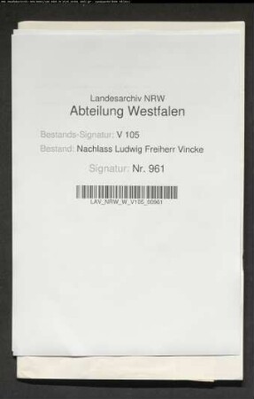 Reisetagebuch Louise Vinckes über eine Reise nach Hannover (unvollständig)