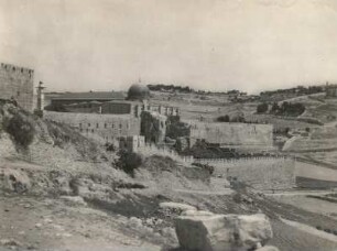 Jerusalem. Mauern am Tempelberg