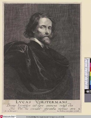 Lucas Vorstermans [Porträt des Kupferstechers Lucas Vorstermann d.Ä.; Lucas Vorsterman; Portret van Lucas Vorsterman I.]