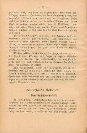 1. Deutsch-Südwestafrika