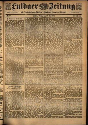 Ausgabe vom Montag, den 17. Juni 1901.