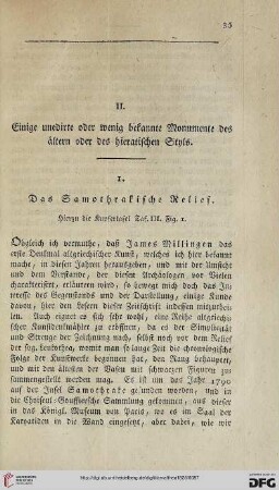 Einige unedirte oder wenig bekannte Monumente des ältern oder hieratischen Styls