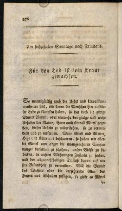 276-289, Am sechszehnten Sonntage nach Trinitatis.