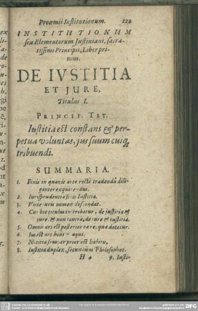 De Iustitia Et Iure, Titulus I.
