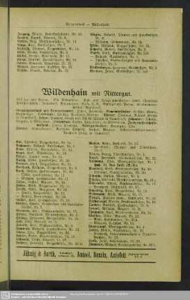 Wildenhain mit Rittergut