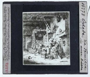 Ostade (Adriaen), Bauernfamilie im Interieur (Druck) (London BM S.1527)