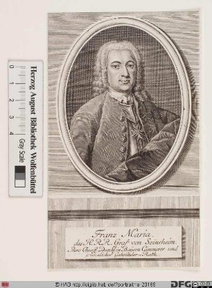 Bildnis Joseph Franz Ignaz Maria Reichsgraf von Seinsheim