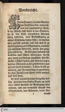 Vorbericht