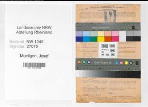 Entnazifizierung Josef Moeltgen , geb. 04.04.1897 (Postbeamter)