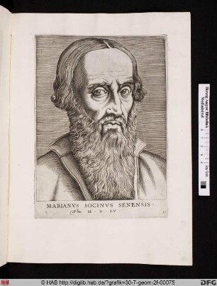 Marianus Socinus Senensis.