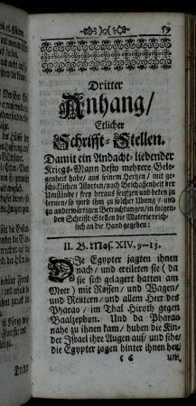 Dritter Anhang/ Etlicher Schrifft-Stellen.