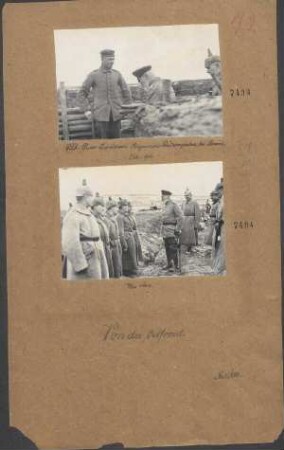 GFM Prinz Leopold von Bayern im Schützengraben bei Seonim
