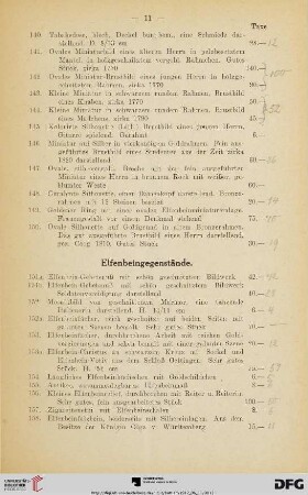 Elfenbeingegenstände (Nr. 151a-160)