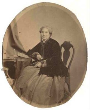 Foto einer unbekannten Frau