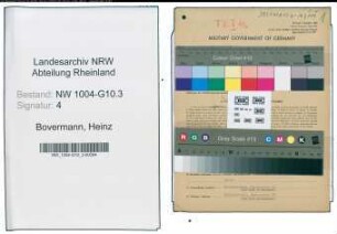 Entnazifizierung Heinz Bovermann , geb. 19.11.1897 (Buchhalter)