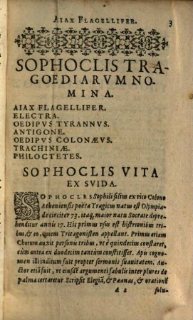 Tragoediae Sophoclis Qvotqvot Extant, Graecolatinae
