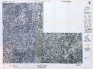Reichskarte: Einheitsblatt 135 (1cm-Karte) Eslarn-Waldmünchen-Furth