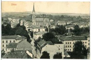 Zittau. Blick auf Zittau