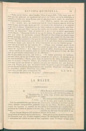 La mujer. (Continuación).