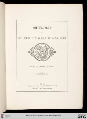 Mitteilungen der Gesellschaft für vervielfältigende Kunst
