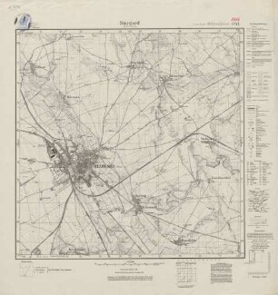 2656 (alte Nr.: 1243) Stargard in Pommern, Meßtischblatt (4cm - Karte)