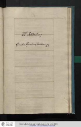 VIte Abtheilung: Concerten, Concertinos, Variations
