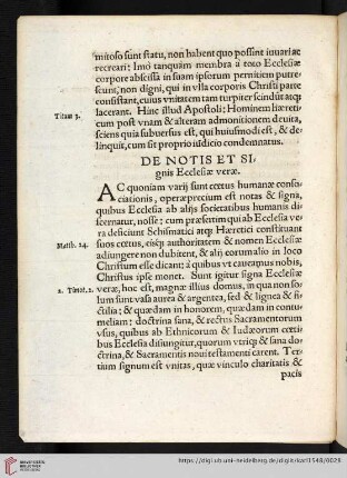 De notis et signis ecclesia verae