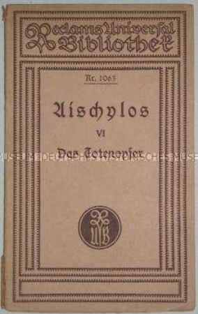 Das Totenopfer von Aischylos in deutscher Übersetzung