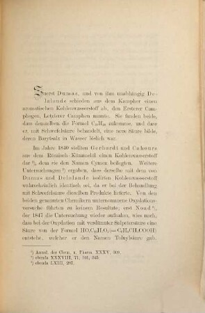 Ueber Orthocymol und einige Derivate desselben : Freiburger Inaugural-Dissertation
