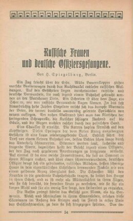 Russische Frauen und deutsche Offiziersgefangene