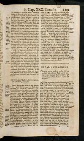 109-115, Ex Cap. XXXI - XXXII Genesis
