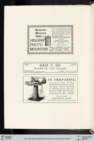 Geo. [George] F. [Ferdinand] Of [Frames]