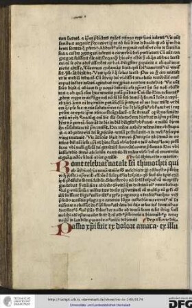 De sancto Thimotheo martire.
