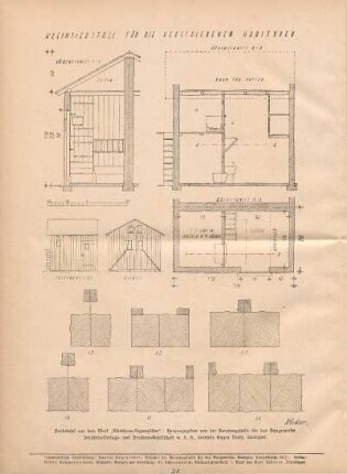 Probetafel aus dem Werk "Kleinhaus-Typenpläne"