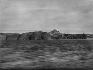 New Mexico : Blick aus dem Zug auf eine Landschaft in New Mexico