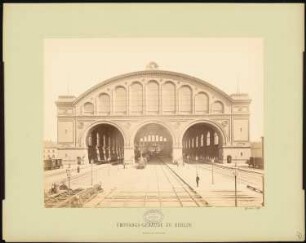 Anhalter Bahnhof, Berlin: Gleishalle von Süden