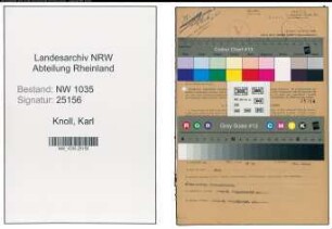 Entnazifizierung Karl Knoll , geb. 17.06.1894 (Angestellter)