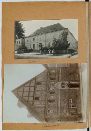 Gebäude, Anklam / St. Spiritus-Hospital, Pasewalk: Ansichten (aus: Skizzen- und Fotoalbum 25)