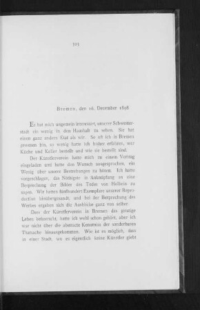 Bremen, den 16. December 1898