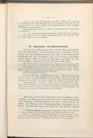 VII. Nebenhoden- und Hodentuberkulose.