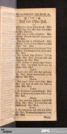 (VII.) Auff das Oster-Fest.