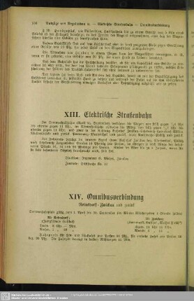 XIII. Elektrische Straßenbahn