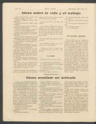 La salud : Diez reglas para conservarla