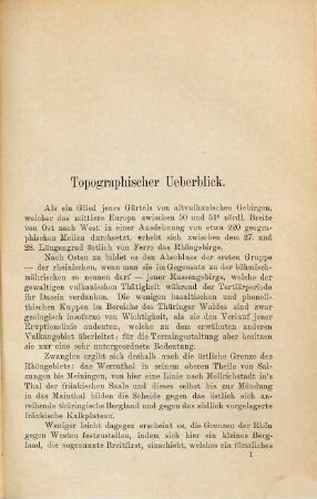 Zur geologischen Kenntniss der südlichen Rhön