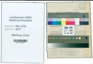 Entnazifizierung Erich Nierhaus , geb. 25.11.1907 (Kohlenhaendler)