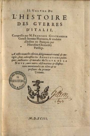 Histoire des guerres d'Italie, 2