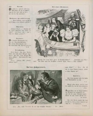 "Bei einer Première" "Auf der Hochzeitsreise"