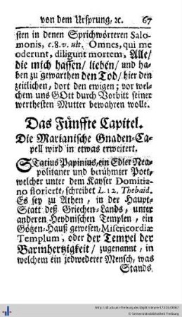 Das fünffte Capitel.