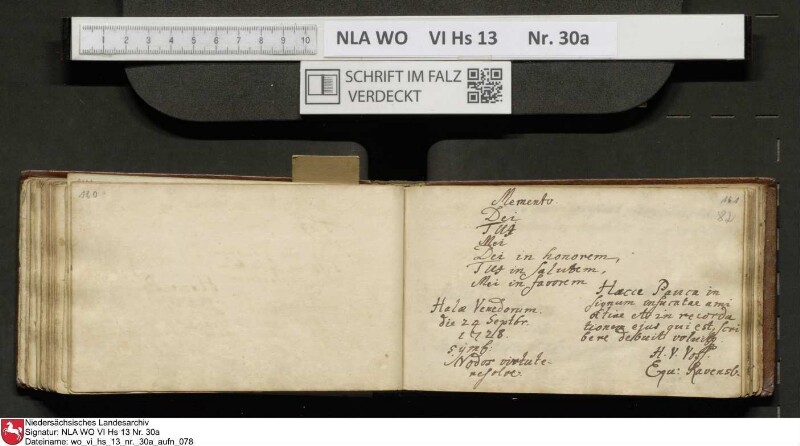Stammbuch des U. J. Schrader aus Hannover