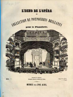 L' écho de l'opéra : ou collection de potpourris brillants sur des thèmes les plus favoris des nouveaux opéras ; arrangés pour le piano. 67, Die Großfürstin